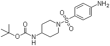 [1-(4-Aminobenzenesulfonyl)piperidin-4-yl]carbamic acid tert-butyl ester Structure,883106-52-3Structure