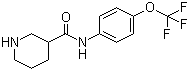 N-(4-trifluoromethoxyphenyl)piperidine-3-carboxamide Structure,883106-71-6Structure