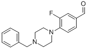 4-(4-Benzyl-1-piperazino)-3-fluorobenzaldehyde Structure,883512-41-2Structure