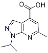 1-Isopropyl-6-methyl-1H-pyrazolo[3,4-b]pyridine-4-carboxylic acid Structure,883544-72-7Structure