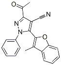 1H-pyrazole-4-carbonitrile,3-acetyl-5-(3-methyl-2-benzofuranyl)-1-phenyl- Structure,883554-83-4Structure