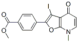 Benzoic acid,4-(4,7-dihydro-3-iodo-7-methyl-4-oxofuro[2,3-b]pyridin-2-yl)-,methyl ester Structure,883723-81-7Structure