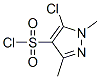 5-Chloro-1,3-dimethylpyrazole-4-sulfonyl chloride Structure,88398-93-0Structure