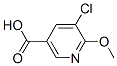 5-Chloro-6-methoxynicotinic acid Structure,884494-85-3Structure