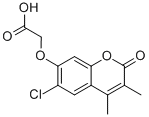 [(6-Chloro-3,4-dimethyl-2-oxo-2h-chromen-7-yl)oxy]acetic acid Structure,884497-67-0Structure