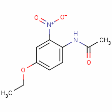 Acetamide,n-(4-ethoxy-2-nitrophenyl)- Structure,885-81-4Structure