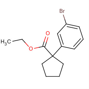 Ethyl 1-(3-bromophenyl)cyclopentanecarboxylate Structure,885068-62-2Structure