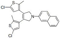 3,4-Bis-(5-chloro-2-methyl-thiophen-3-yl)-1-naphthalen-2-yl-2,5-dihydro-1h-pyrrole Structure,885122-58-7Structure