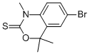 6-Bromo-1,4,4-trimethyl-1h-benzo[d][1,3]oxazine-2(4h)-thione Structure,885268-07-5Structure