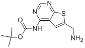 Tert-butyl 6-(aminomethyl )thieno[2,3-d]pyrimidin-4-ylcarbamate Structure,885269-06-7Structure