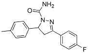 3-(4-Fluorophenyl)-5-p-tolyl-4,5-dihydro-1H-pyrazole-1-carboxamide Structure,885269-86-3Structure