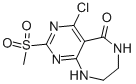 4-Chloro-2-(methylsulfonyl)-6,7,8,9-tetrahydro-5h-pyrimido[4,5-e][1,4]diazepin-5-one Structure,885270-40-6Structure