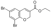 6,8-Dibromo-2H-chromene-3-carboxylic acid ethyl ester Structure,885271-30-7Structure