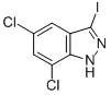 5,7-Dichloro-3-iodo-1h-indazole Structure,885271-35-2Structure