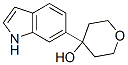 4-(1H-indol-6-yl)-tetrahydro-pyran-4-ol Structure,885273-47-2Structure