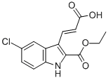 Ethyl 3-(2-carboxy-vinyl)-5-chloro-1h-indole-2-carboxylate Structure,885273-63-2Structure