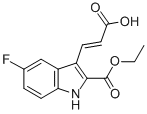 Ethyl3-(2-carboxyvinyl)-5-fluoro-1h-indole-2-carboxylate Structure,885273-65-4Structure