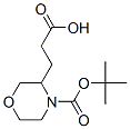 3-(2-Carboxy-ethyl)-morpholine-4-carboxylic acid tert-butyl ester Structure,885274-05-5Structure