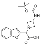 Benzofuran-2-yl-(3-n-boc-amino-azetidin-1-yl)-acetic acid Structure,885275-29-6Structure