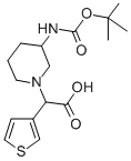 (3-Boc-amino-piperidin-1-yl)-thiophen-3-yl-acetic acid Structure,885275-61-6Structure