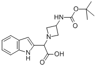 (3-Boc-amino-azetidin-1-yl)-(1h-indol-2-yl)-acetic acid Structure,885276-02-8Structure