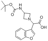 Benzofuran-3-yl-(3-boc-aminoazetidin-1-yl)aceticacid Structure,885276-05-1Structure