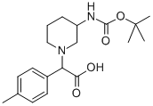 (3-N-boc-amino-piperidin-1-yl)-p-tolyl-acetic acid Structure,885276-43-7Structure