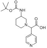 (3-Boc-amino-piperidin-1-yl)-pyridin-4-yl-acetic acid Structure,885276-46-0Structure