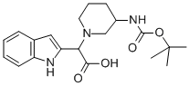 (3-Boc-amino-piperidin-1-yl)-(1h-indol-2-yl)-acetic acid Structure,885276-55-1Structure