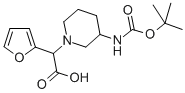 (3-Boc-amino-piperidin-1-yl)-furan-2-yl-acetic acid Structure,885276-61-9Structure