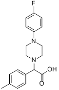 [4-(4-Fluorophenyl)piperazin-1-yl]-p-tolyl-aceticacid Structure,885276-67-5Structure