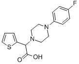 [4-(4-Fluorophenyl)piperazin-1-yl]thiophen-2-yl-aceticacid Structure,885276-73-3Structure