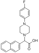 [4-(4-Fluorophenyl)piperazin-1-yl]naphthalen-2-yl-aceticacid Structure,885276-78-8Structure