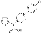 [4-(4-Chlorophenyl)piperazin-1-yl]thiophen-2-yl-aceticacid Structure,885276-92-6Structure