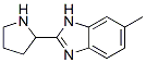 6-Methyl-2-(pyrrolidin-2-yl)-1H-1,3-benzodiazole Structure,885278-00-2Structure