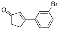 2-Cyclopenten-1-one, 3-(3-bromophenyl)- Structure,885323-01-3Structure