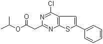 Isopropyl 2-(4-chloro-6-phenylthieno[2,3-d]pyrimidin-2-yl)acetate Structure,885460-48-0Structure