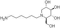 (3R,4r)-1-(12-aminododecyl)-2-(hydroxymethyl)piperidine-3,4,5-triol Structure,885484-41-3Structure