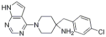 4-Piperidinamine,4-(4-chlorophenyl)methyl-1-(7h-pyrrolo2,3-dpyrimidin-4-yl)- Structure,885499-61-6Structure