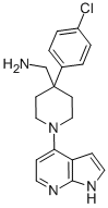 4-(4-Chlorophenyl)-1-(1h-pyrrolo[2,3-b]pyridin-4-yl)-4-piperidinemethanamine Structure,885499-65-0Structure