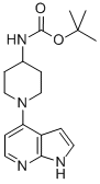 Carbamic acid, n-[1-(1h-pyrrolo[2,3-b]pyridin-4-yl)-4-piperidinyl]-, 1,1-dimethylethyl ester Structure,885500-34-5Structure