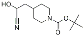 1-Piperidinecarboxylic acid, 4-(2-cyano-2-hydroxyethyl)-, 1,1-dimethylethyl ester Structure,885516-98-3Structure