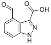 4-Formyl-1h-indazole-3-carboxylic acid Structure,885519-90-4Structure