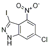 6-Chloro-3-iodo-4-nitro (1h)indazole Structure,885519-97-1Structure