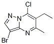 3-Bromo-7-chloro-6-ethyl-5-methylpyrazolo[1,5-a]pyrimidine Structure,885720-87-6Structure