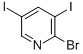 2-Bromo-3,5-diiodopyridine Structure,885952-14-7Structure