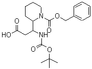 3-Boc-amino-3-(2-cbz)piperidine-propionic acid Structure,886362-34-1Structure