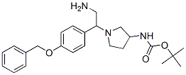 3-N-boc-amino-1-[2-amino-1-(4-benzyloxy-phenyl)-ethyl]-pyrrolidine Structure,886365-19-1Structure