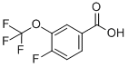 4-Fluoro-3-trifluoromethoxybenic acid Structure,886496-49-7Structure