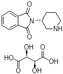 3-(R)-piperidinyl pht halimide d-(-)-tartaric acid Structure,886588-62-1Structure